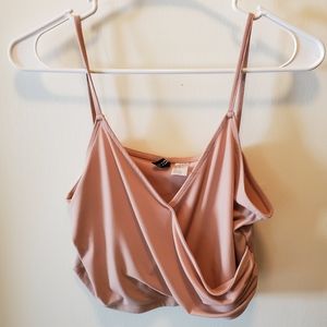 Last Chance to Buy! Divided Pink Crop Top